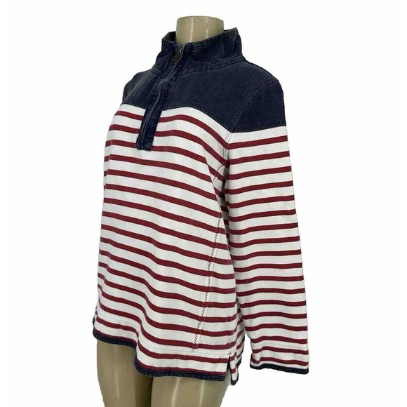 GUC - FatFace Airlie Womens Striped Pullover Sweatshirt - Size XL - Picture 2 of 8